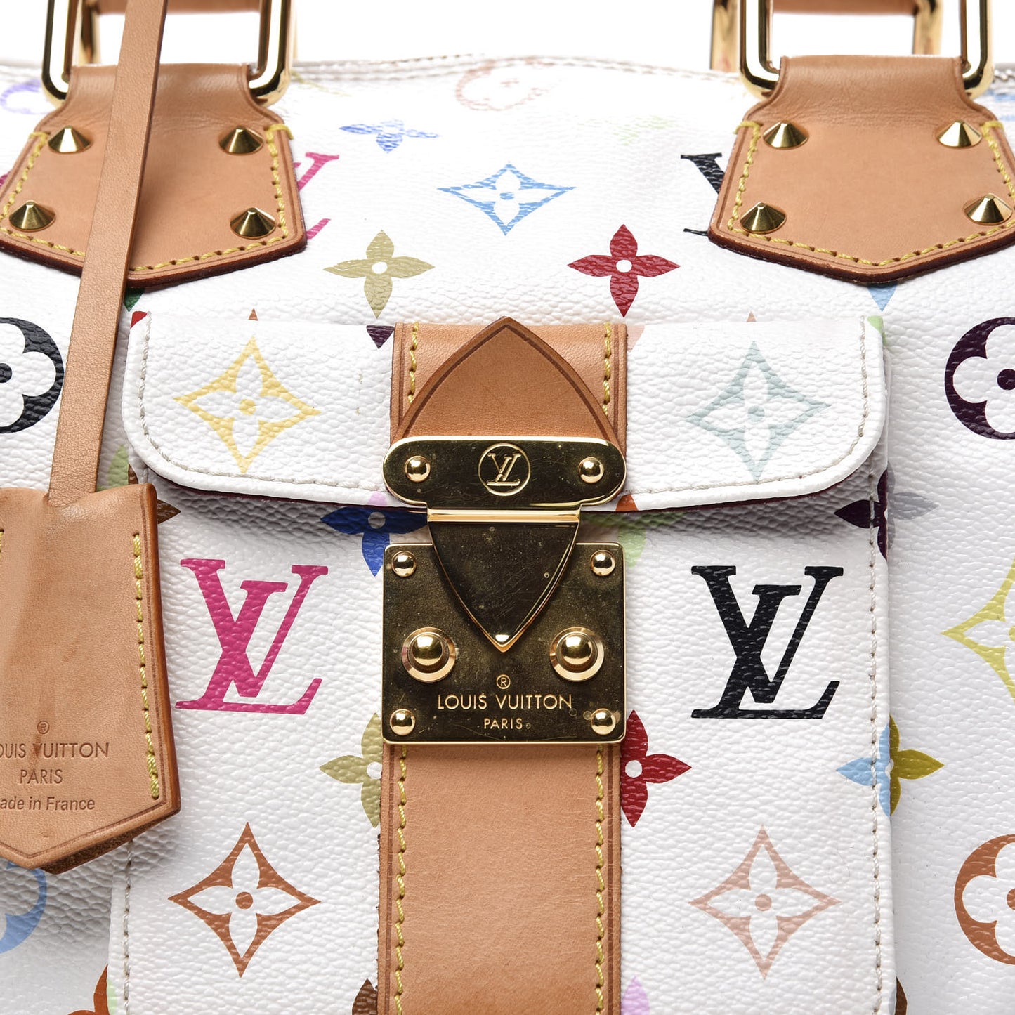Monogram Multicolor Speedy 30 White