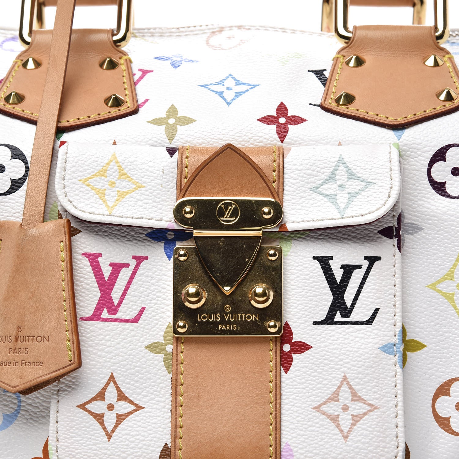 Louis Vuitton Monogram Multicolor Speedy 30 White 8 of 10