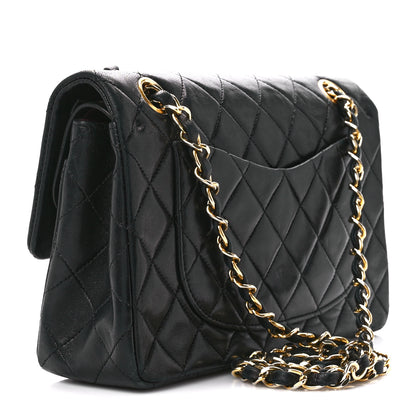 Chanel Lambskin Quilted Small Double Flap Black 3 of 12