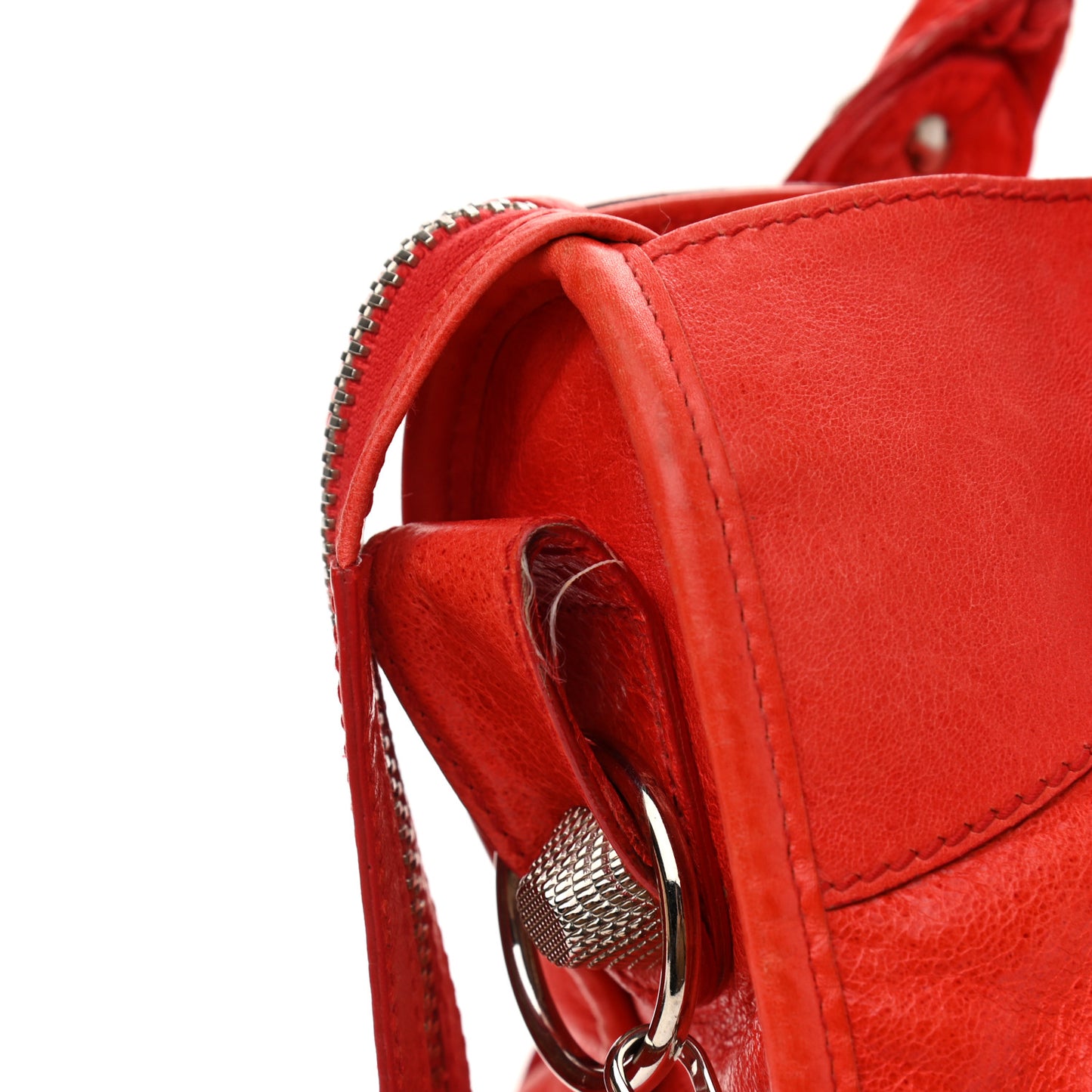 Agneau Giant 21 Silver Hardware City Vermillion