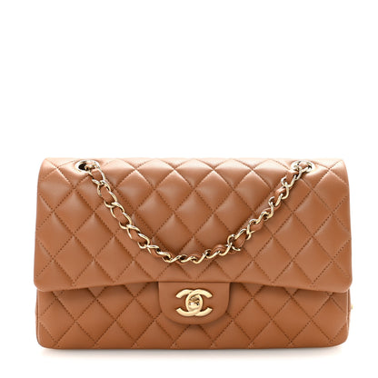 Chanel Lambskin Quilted Medium Double Flap Brown 1 of 11