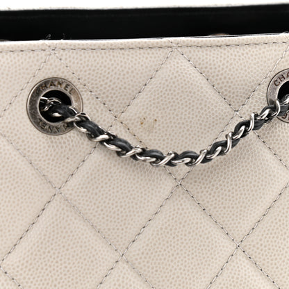 Chanel Caviar Quilted Small CC Bucket Bag Grey 11 of 12