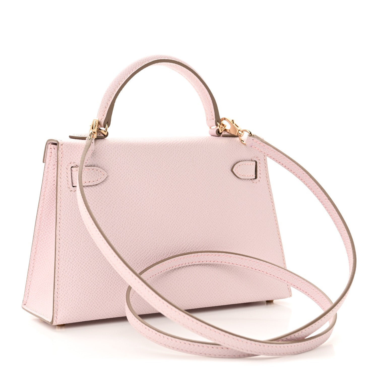 Hermes Epsom Horseshoe Mini Kelly Sellier 20 Mauve Pale 3 of 11