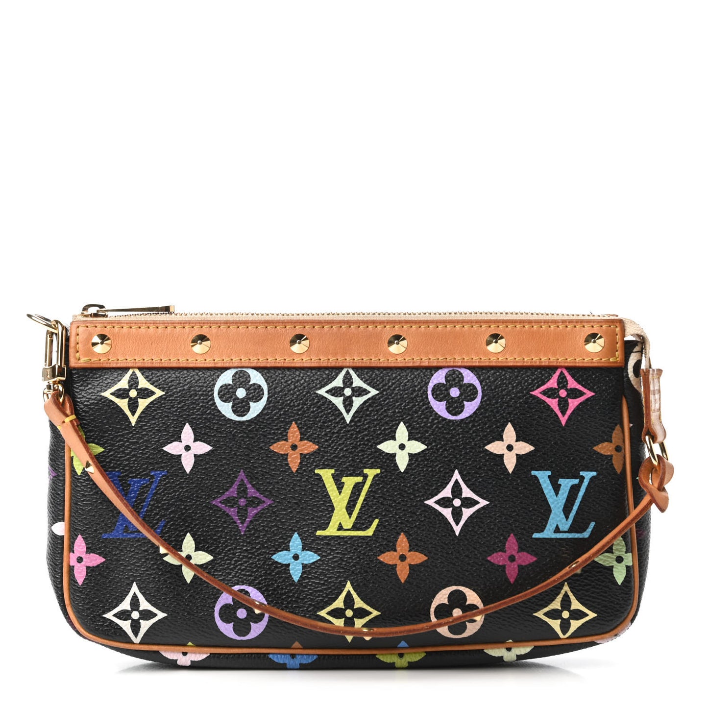 Monogram Multicolor Pochette Accessories Black