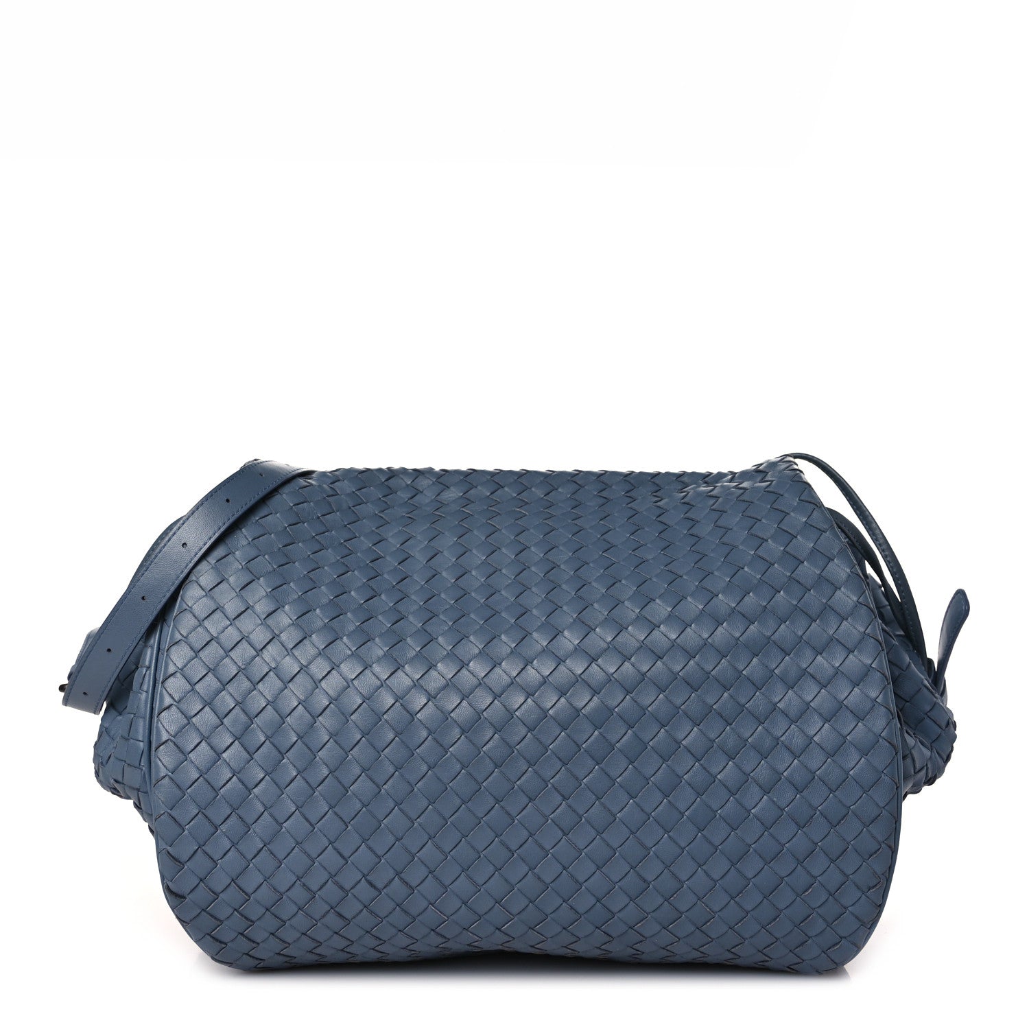 Bottega Veneta Nappa Intrecciato Small Messenger Flap Krim 2 of 9
