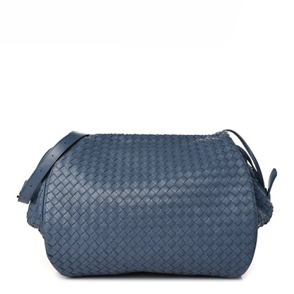 Bottega Veneta Nappa Intrecciato Small Messenger Flap Krim 2 of 9