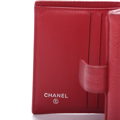 Chanel Caviar Timeless CC Compact French Wallet Red 8 of 15