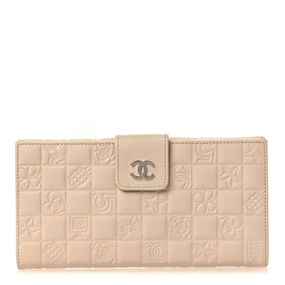 Chanel Calfskin Lucky Symbols French Wallet Light Beige 1 of 12