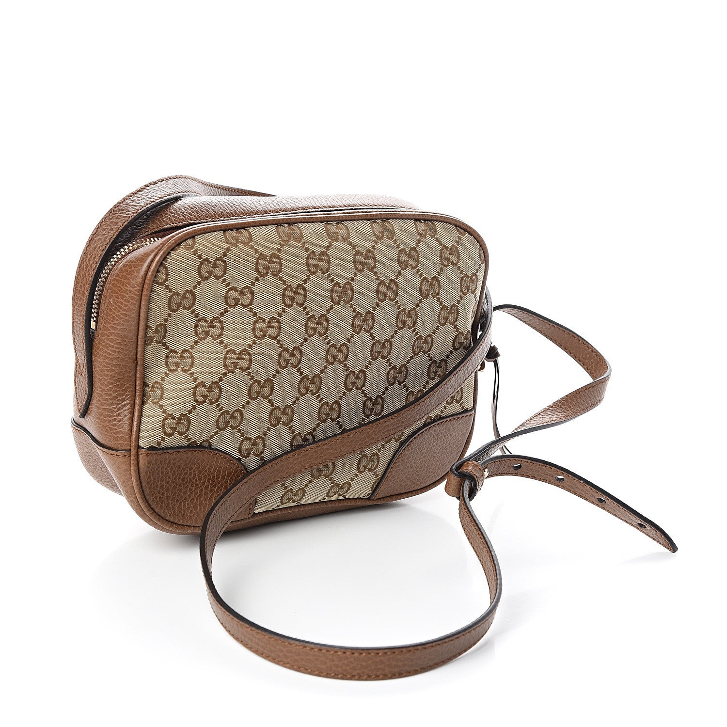 Gucci Monogram Mini Bree Messenger Bag Beige Tabacco 2 of 10