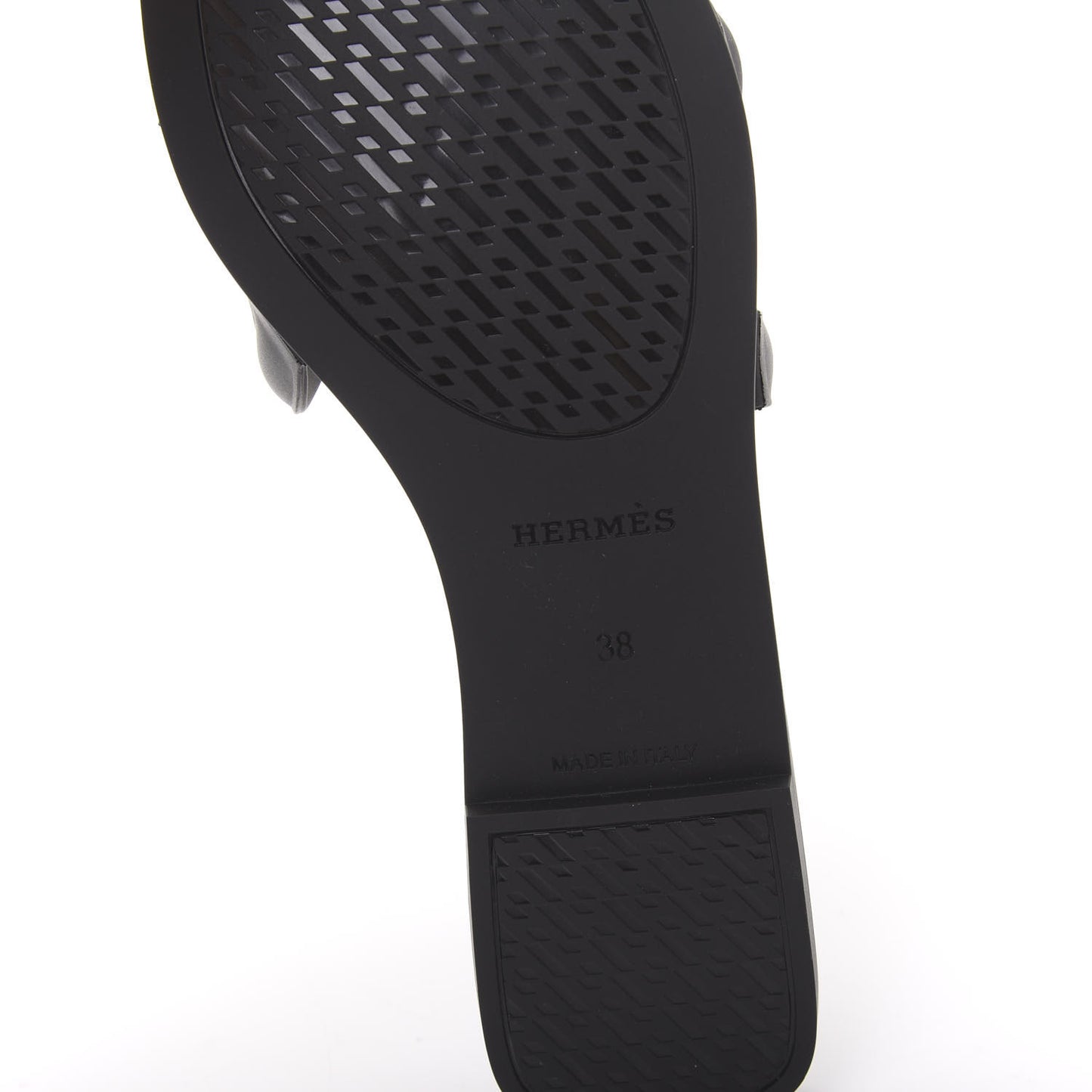 Rubber Aloha Sandals 38 Black