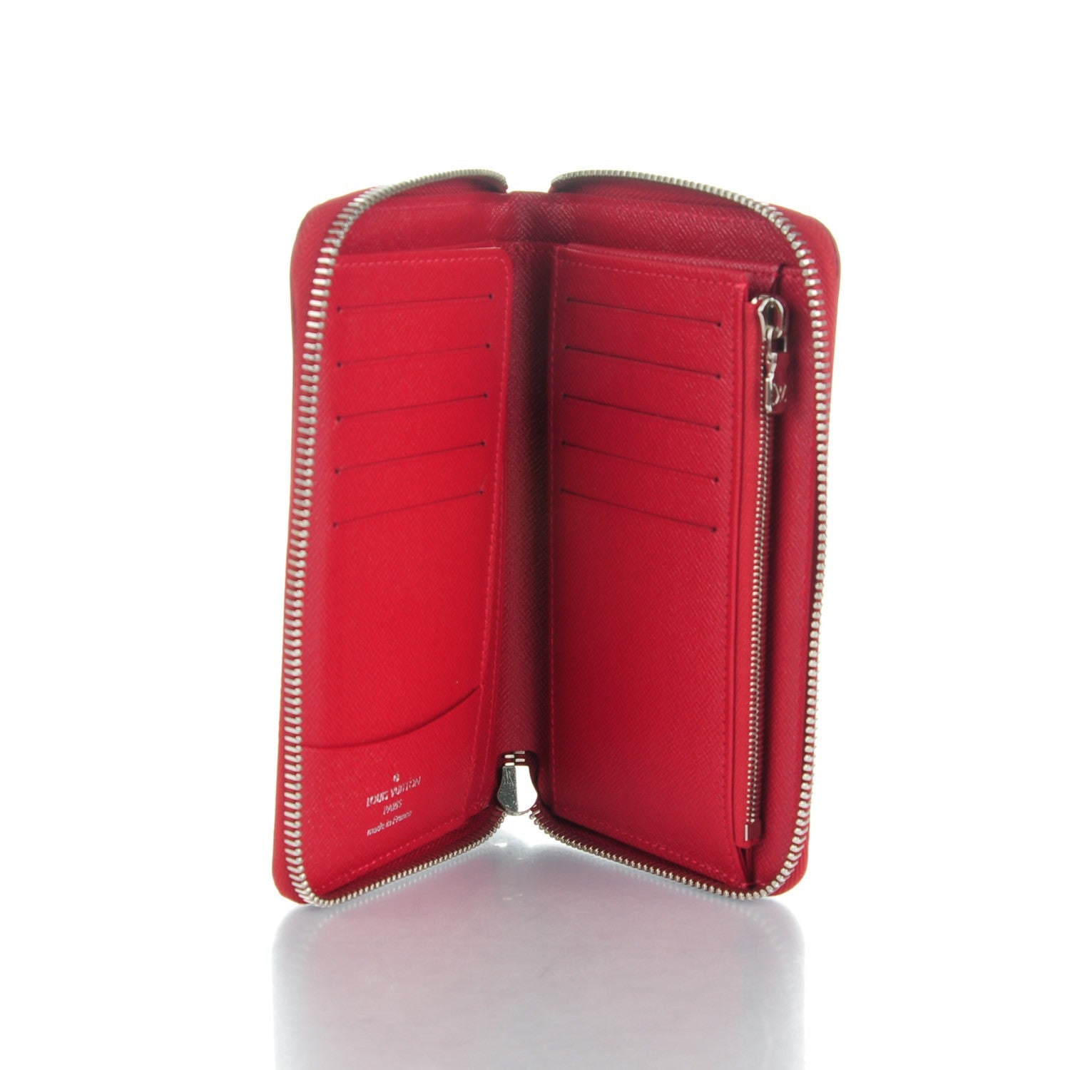 Louis Vuitton Epi Compact Zippy Wallet Carmine 5 of 7