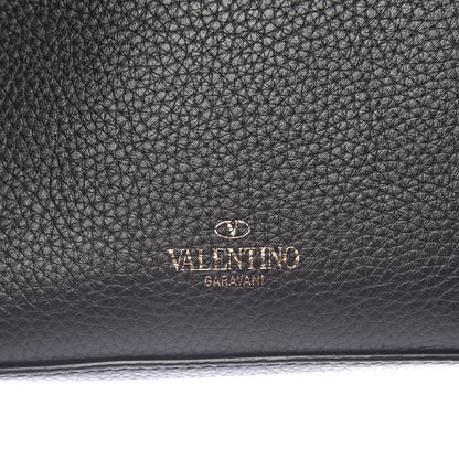 Valentino Garavani Pebbled Calfskin Medium Rockstud Flip Lock Crossbody Bag Black 9 of 10