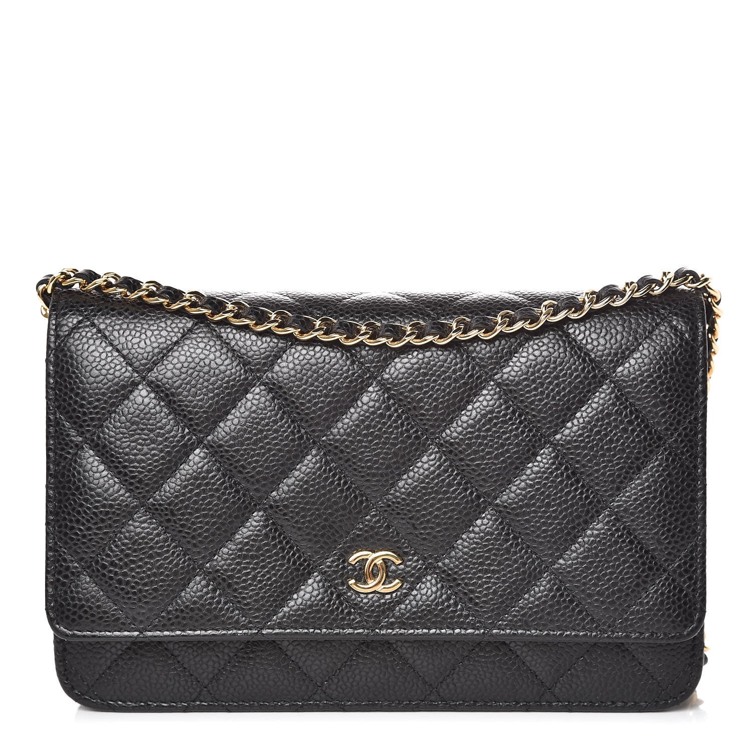 Chanel Caviar Quilted Wallet On Chain WOC Black 1 of 11