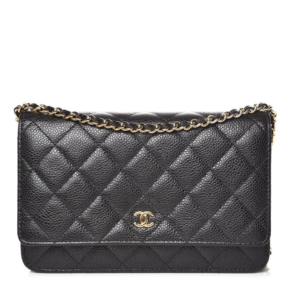 Chanel Caviar Quilted Wallet On Chain WOC Black 1 of 11