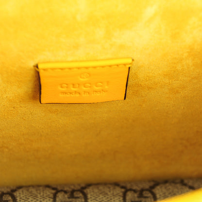 Gucci GG Supreme Monogram Mini Dionysus Shoulder Bag Yellow 6 of 7