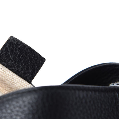 Gucci Pebbled Calfskin Medium Soho Chain Shoulder Bag Black 7 of 9