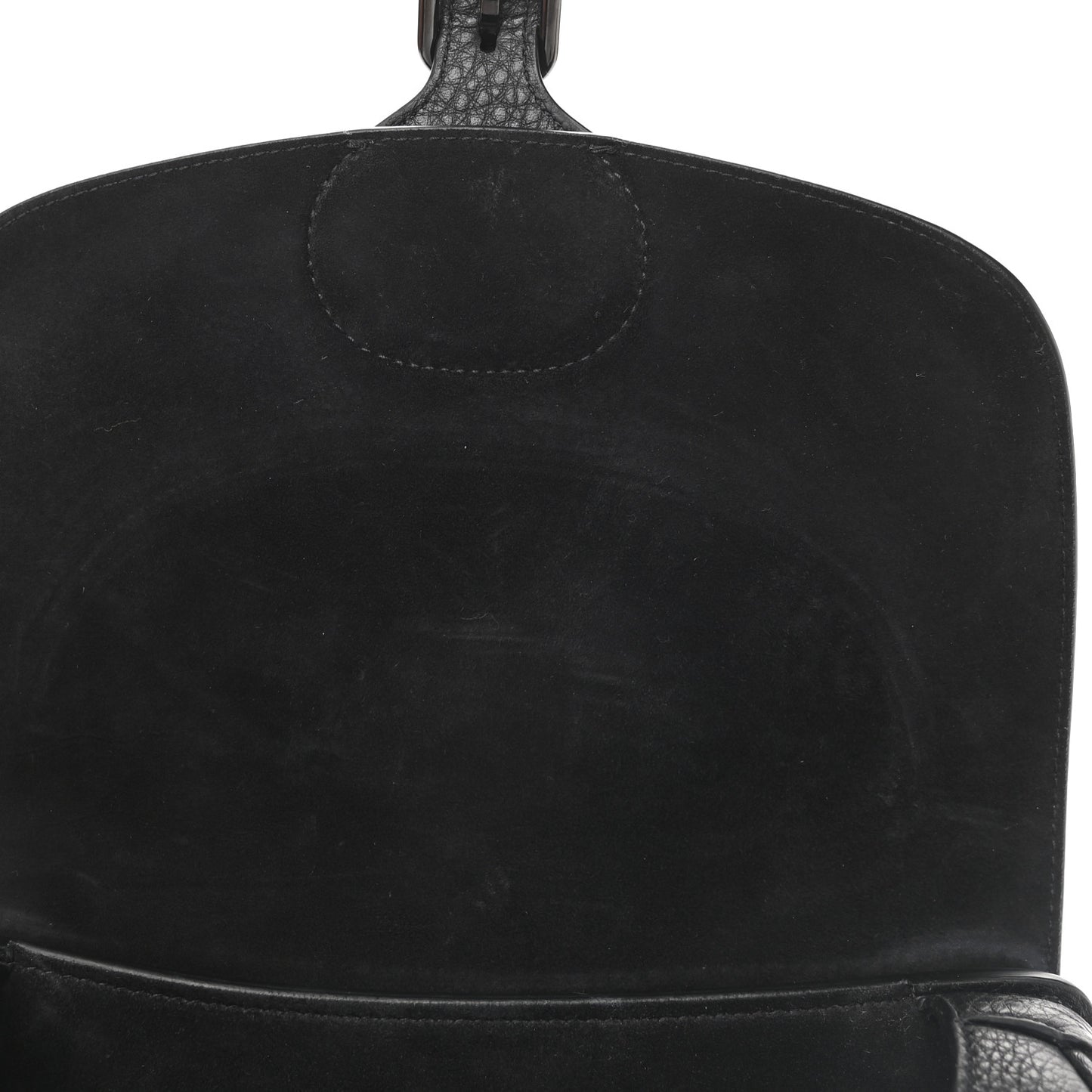 Grained Calfskin Medium Bobby Flap Black