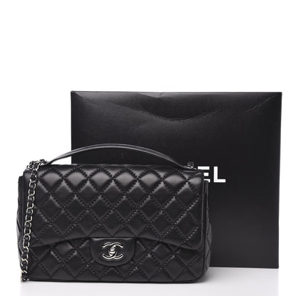 Chanel Lambskin Quilted Jumbo Easy Carry Flap Black 15 of 15