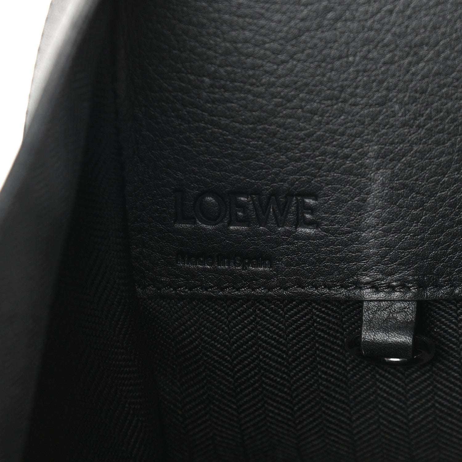 Loewe Calfskin Small Hammock Shoulder Bag Black 6 of 10