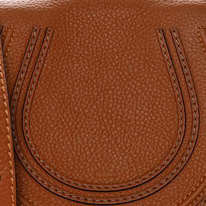 Chloe Grained Calfskin Small Marcie Saddle Bag Tan 8 of 10