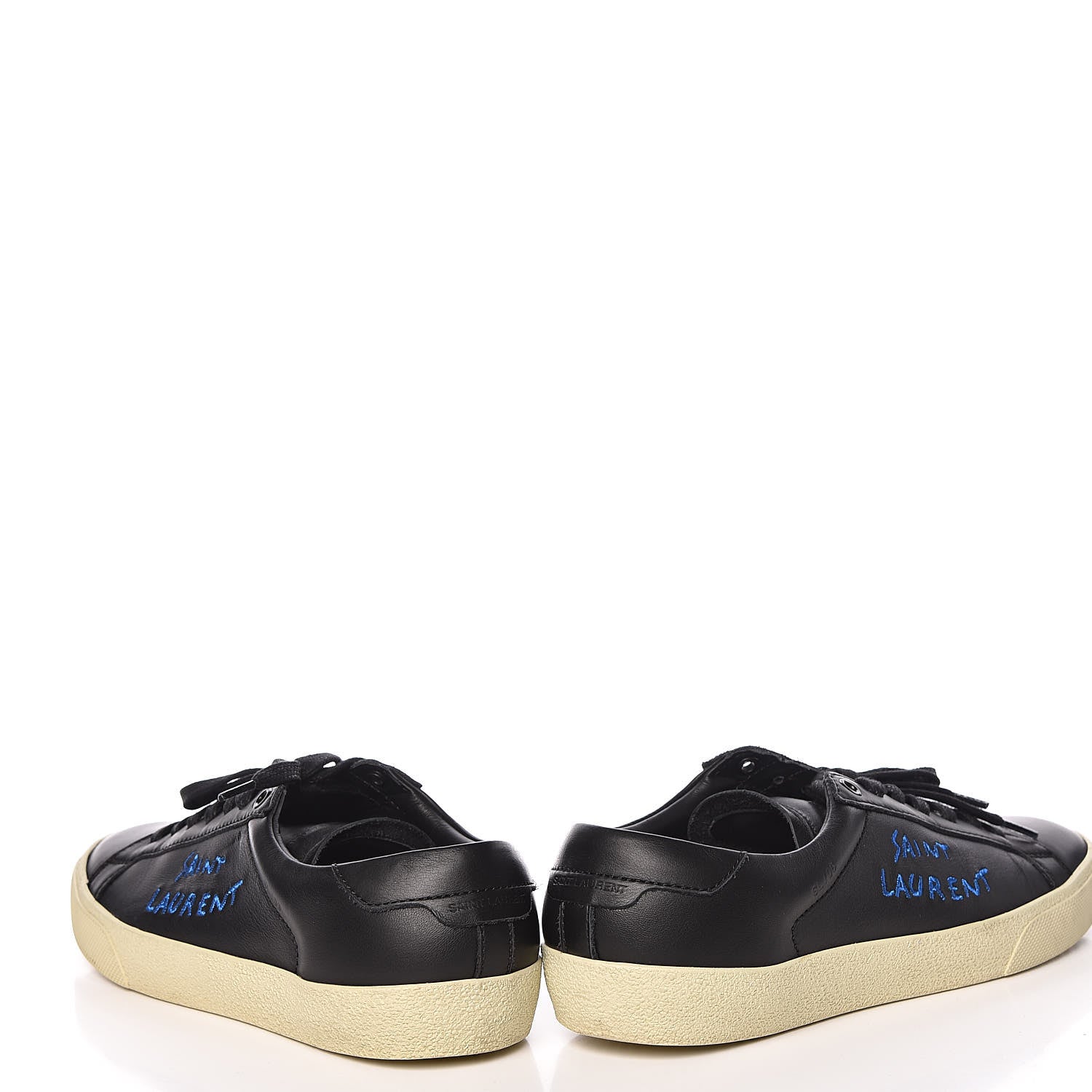 Saint Laurent Calfskin Court Classic Sneakers 39 Black 14 of 16