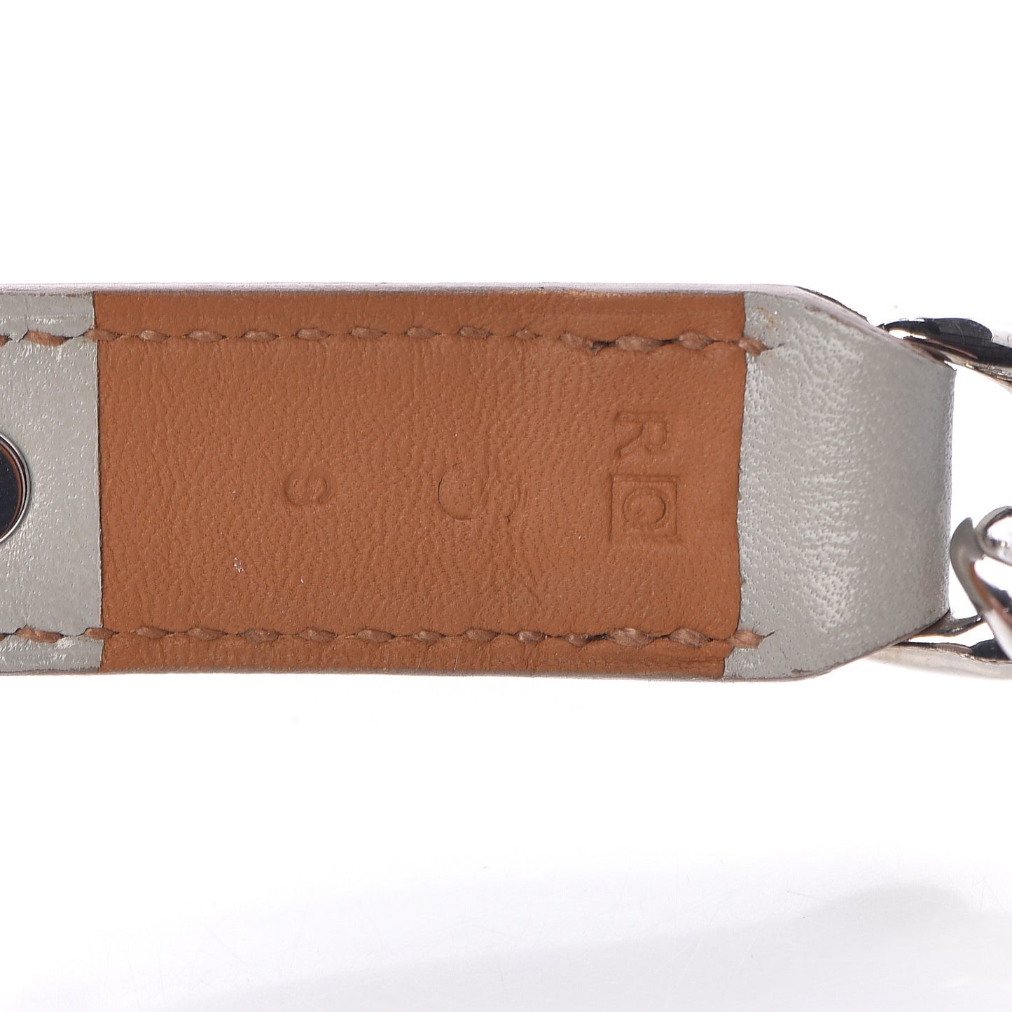 Tadelakt Palladium Frenchy Double Tour Bracelet S Gris Perle