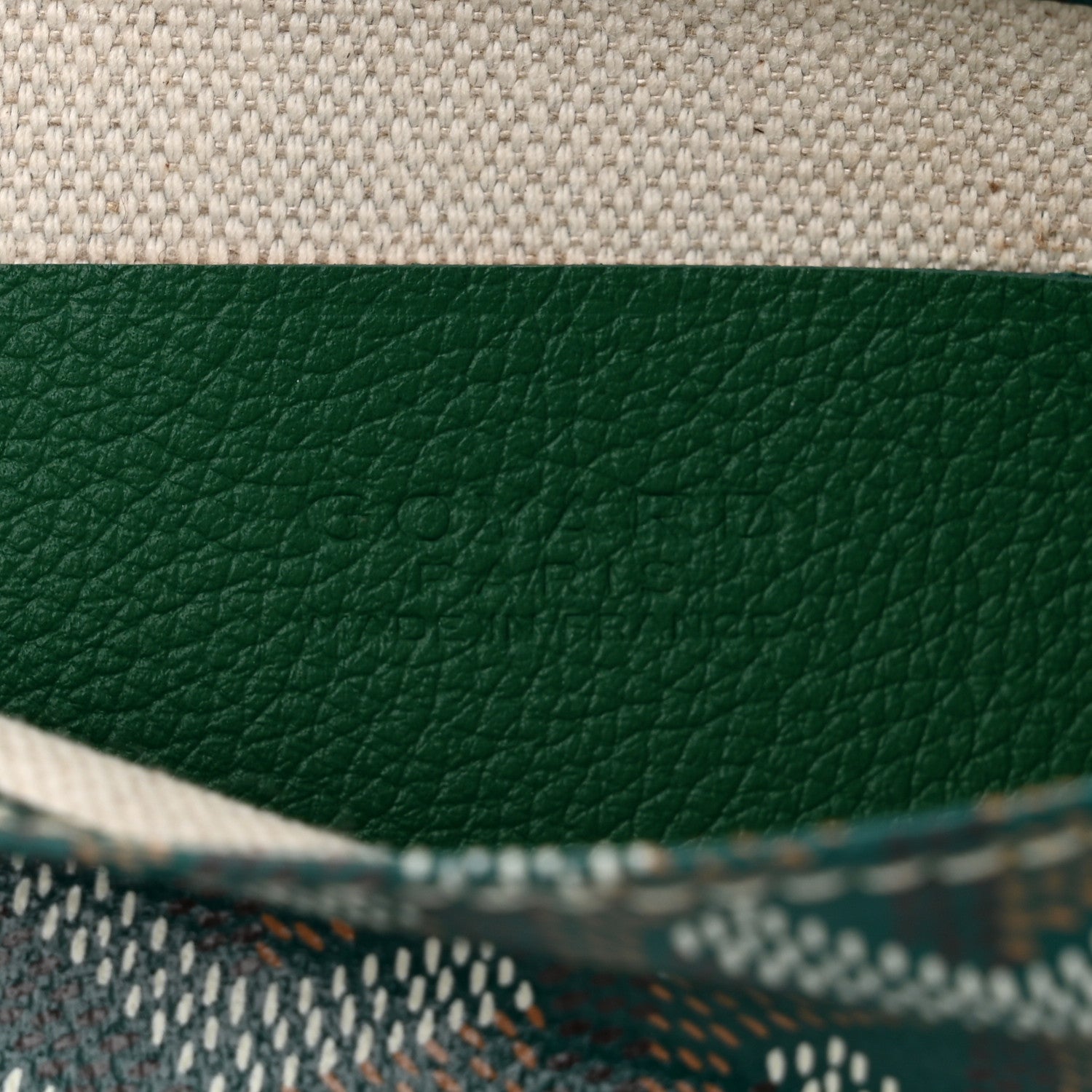Goyard Goyardine Plumet Wallet Clutch Green 6 of 9
