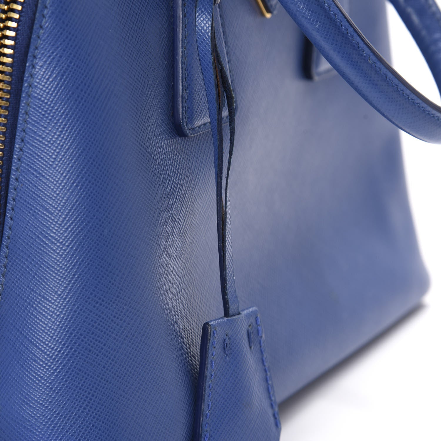 Prada Saffiano Lux Small Promenade Tote Azzurro 13 of 20