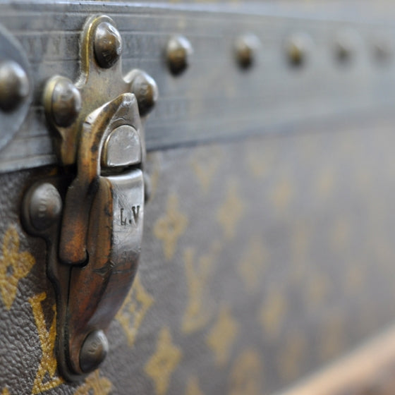 Antique Steamer Trunk 1900 s