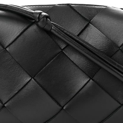 Bottega Veneta Lambskin Maxi Intrecciato Small Cassette Camera Bag Black 7 of 9