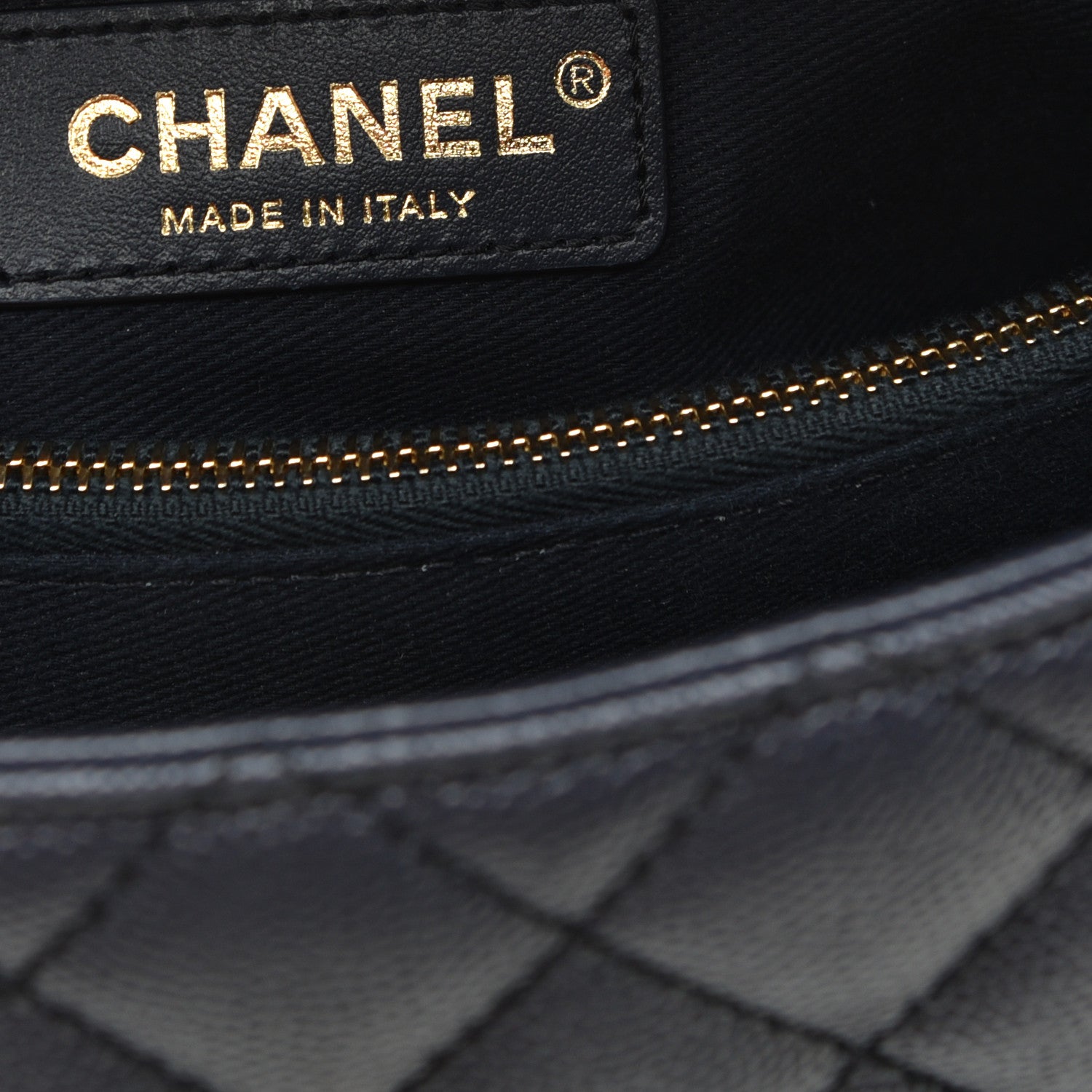 Chanel Caviar Quilted Medium Coco Handle Flap Navy Blue 6 of 9