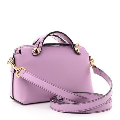Fendi Vitello King Logo Embossed Mini By The Way Boston Bag Violetta 3 of 10