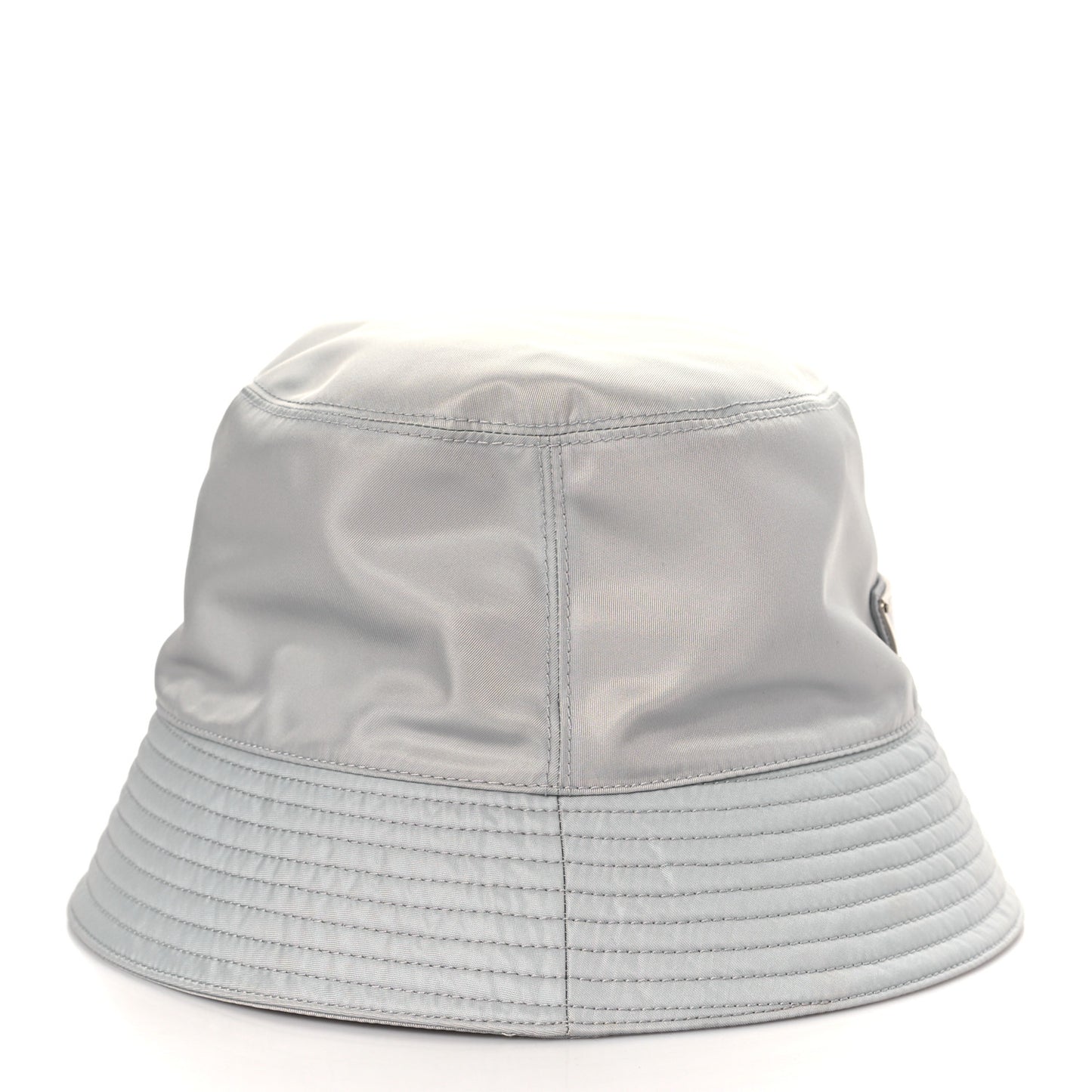 Re-Nylon Metal Triangle Logo Womens Bucket Hat M Fiordaliso