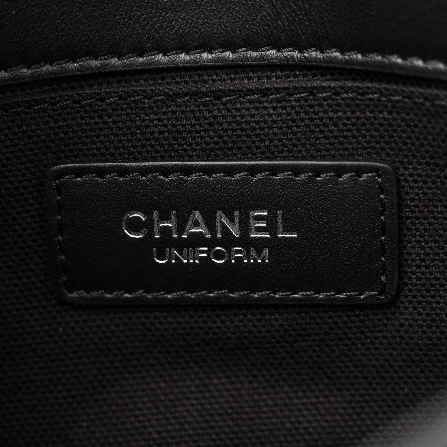 Chanel Calfskin Quilted CC Uniform Flap Belt Bag Black 6 of 10