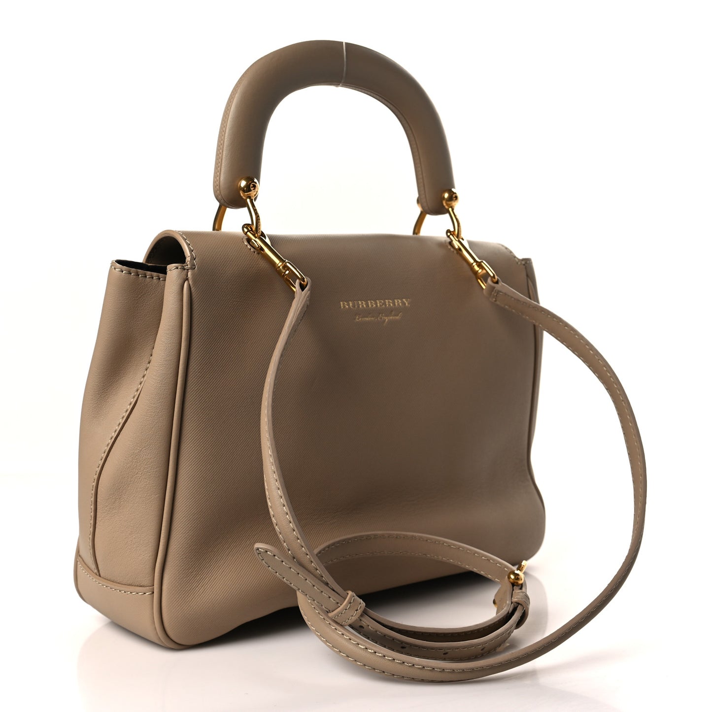 Trench Calfskin Medium DK88 Top Handle Bag Honey