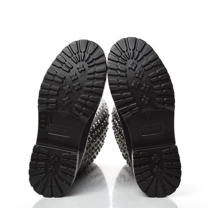 Saint Laurent Rubber Crystal Rain Boots 36 Black 5 of 8