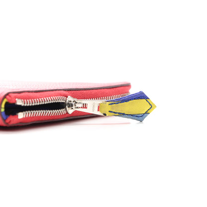 Hermes Epsom Silk'In Wallet Bougainvillea 10 of 10