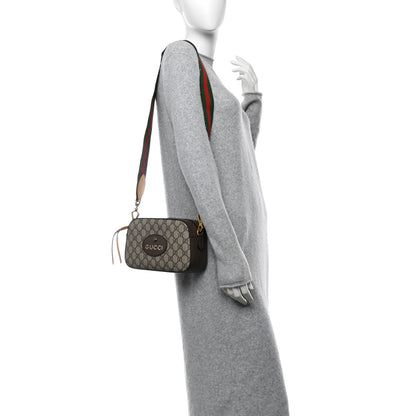 Gucci GG Supreme Monogram Web Neo Vintage Shoulder Bag Beige New Acero Crop 2 of 10