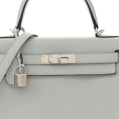 Hermes Taurillon Clemence Kelly Retourne 28 Bleu Pale 8 of 12