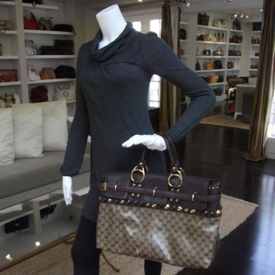 Crystal Monogram Babouska Top Handle