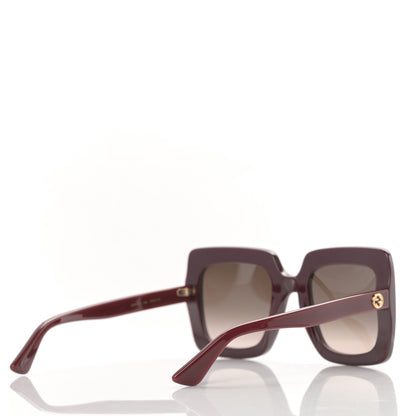 Gucci Acetate Square Frame Sunglasses GG0328S Red 4 of 9