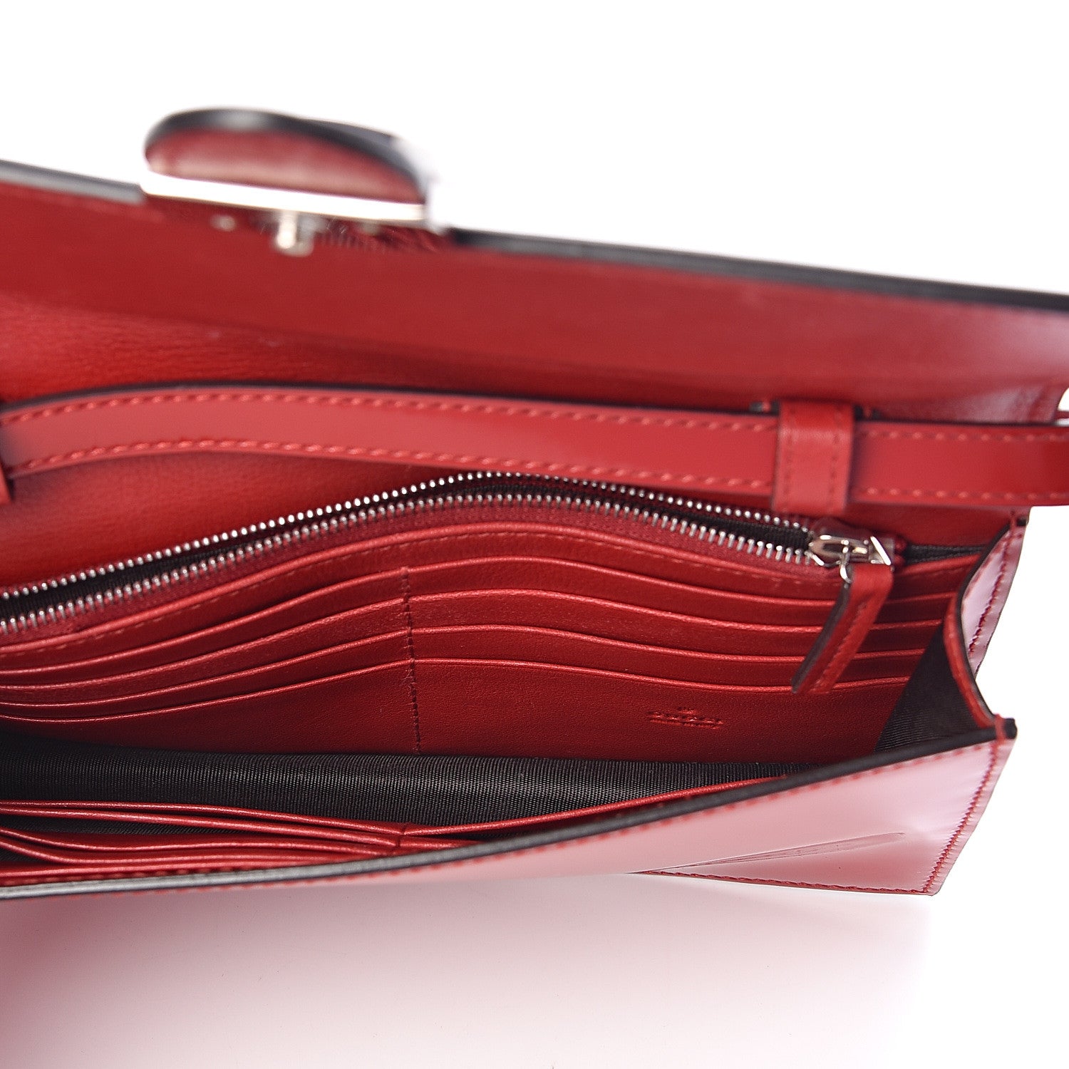 Gucci Shade Lux Calfskin Icon Wallet Hibiscus Red 5 of 10