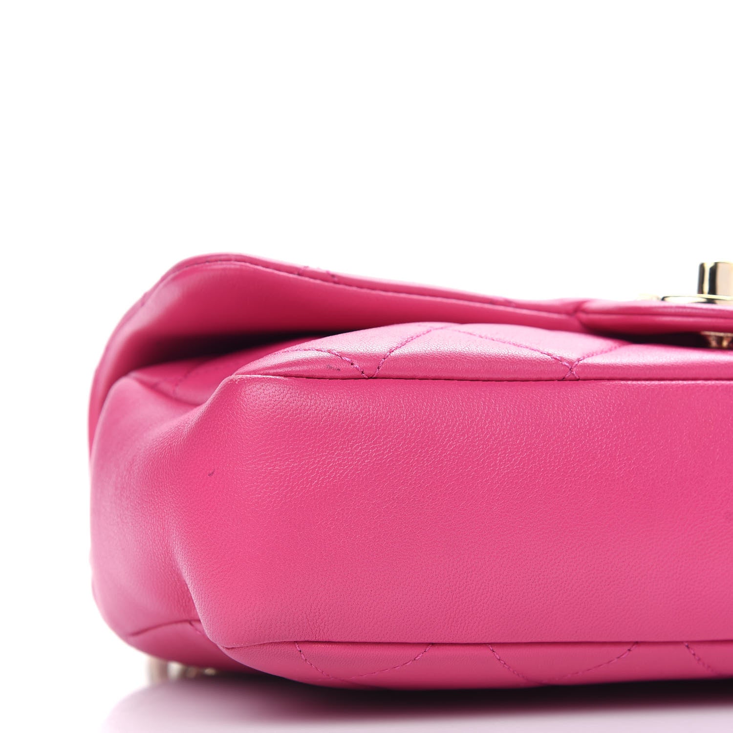 Chanel Lambskin Quilted Resin Bi-Color Chain Flap Bag Pink 8 of 13