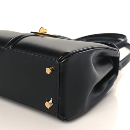 Celine Satinated Calfskin Small 16 Top Handle Bag Black 10 of 10