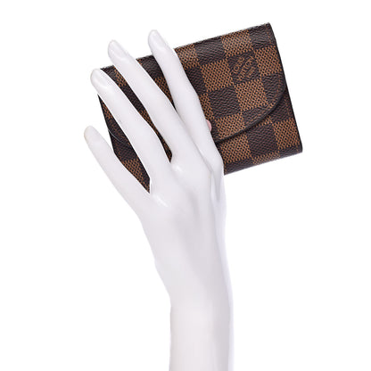 Louis Vuitton Damier Ebene Rosalie Coin Purse Rose Ballerine 2 of 7