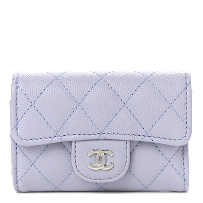 Chanel Caviar Quilted Classic 4 Key Holder Wallet Light Purple 1 of 7