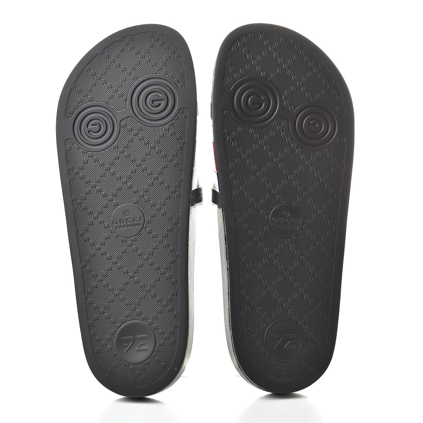 Rubber Web Mens Pool Slide Sandals 6 Black Mystic White Hibiscus Red Marine