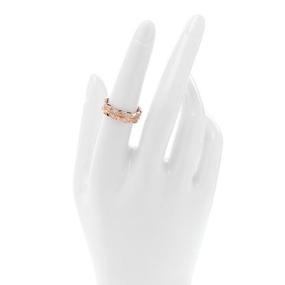 Tiffany 18K Rose Gold Diamond Victoria Vine Band Ring 54 7 2 of 5