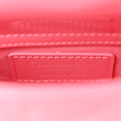 Christian Dior Patent Cannage Micro Lady Dior Peony Pink 6 of 10