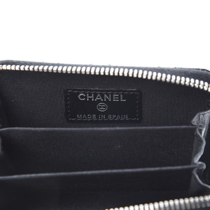 Chanel Patent Calfskin Quilted Zip Coin Purse Black 6 of 8